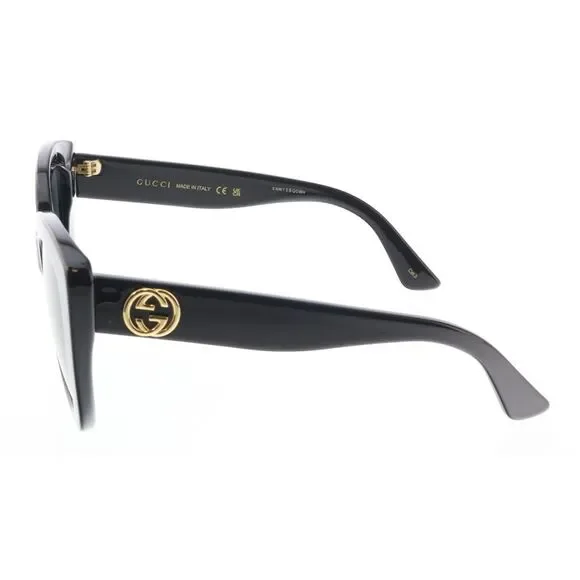 Store Return Gucci GG0327S-001 Oversized Black Cat-Eye Sunglasses - Picture 6 of 7